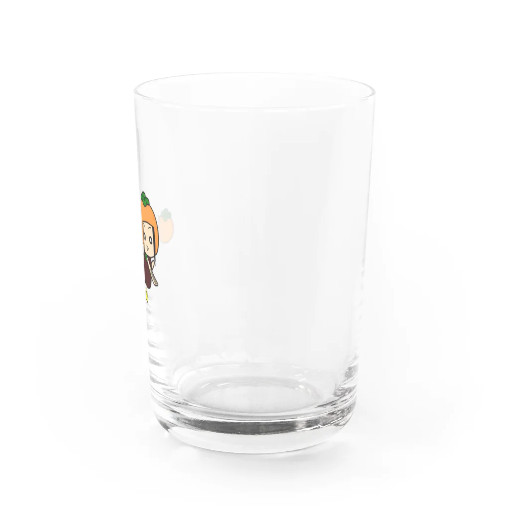 西垣農園 Design Labの柿の妖精「ふんっ！」 Water Glass :right