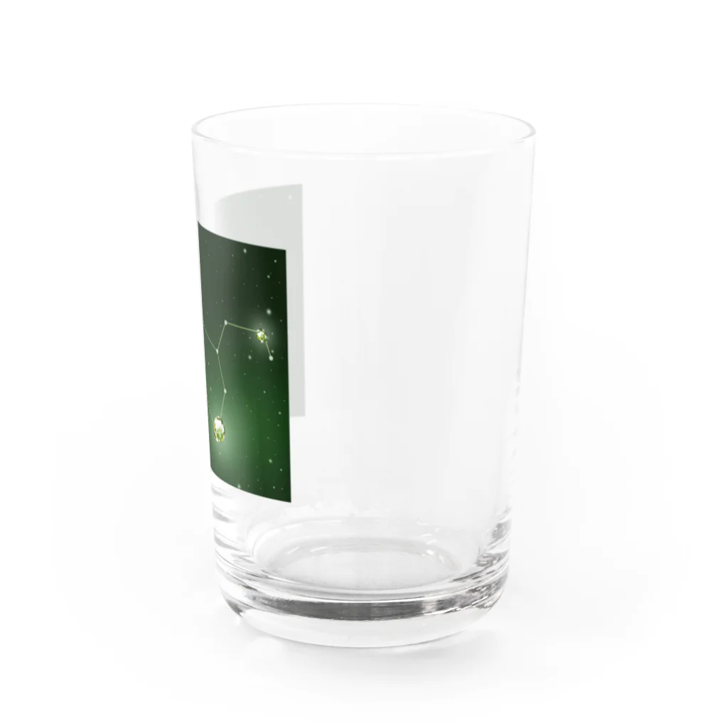 いぬコロの星座と誕生石（しし座×ペリドット） Water Glass :right