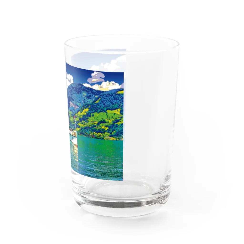 GALLERY misutawoのスイス ルツェルン湖の汽船 Water Glass :right