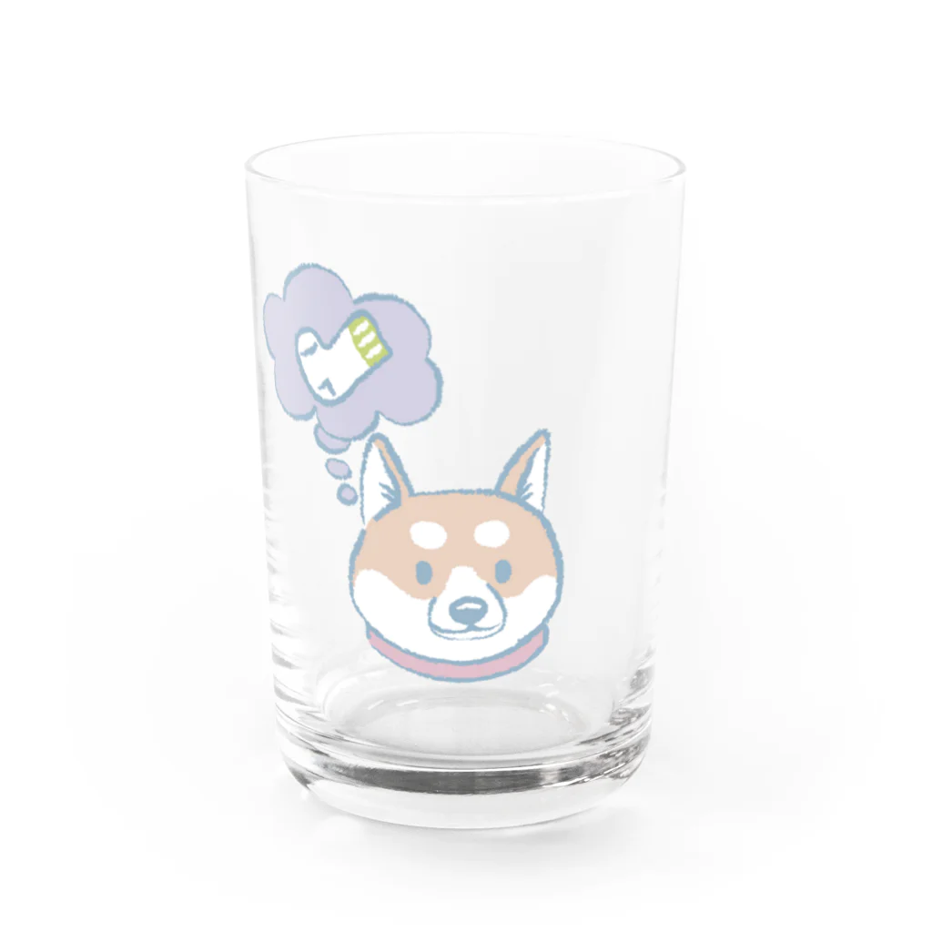 Module SUZURI店のイヌちゃんグラス thinking Water Glass :right