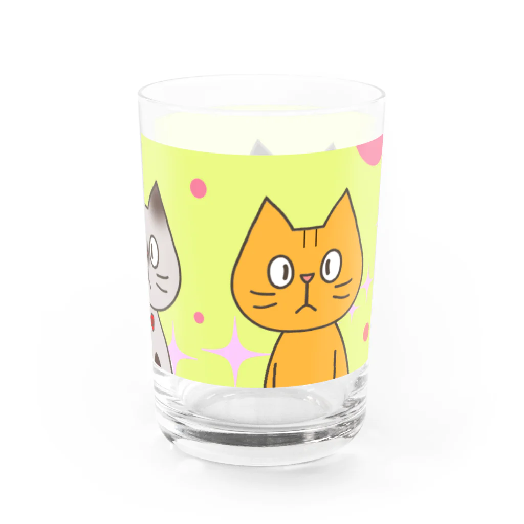 テンちゃんの店のにゃんトリオ Water Glass :right