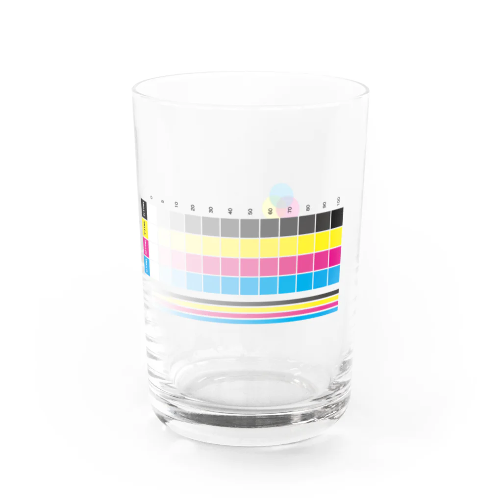 鳥なのにワンちゃん。のCMYK 色の三原色 Water Glass :right