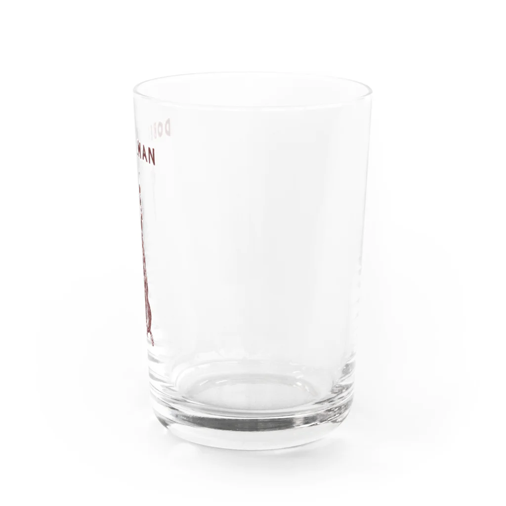 NIKORASU GOのドーベルマン好き専用デザイン（Tシャツ・パーカー・グッズ・ETC） グラス右面