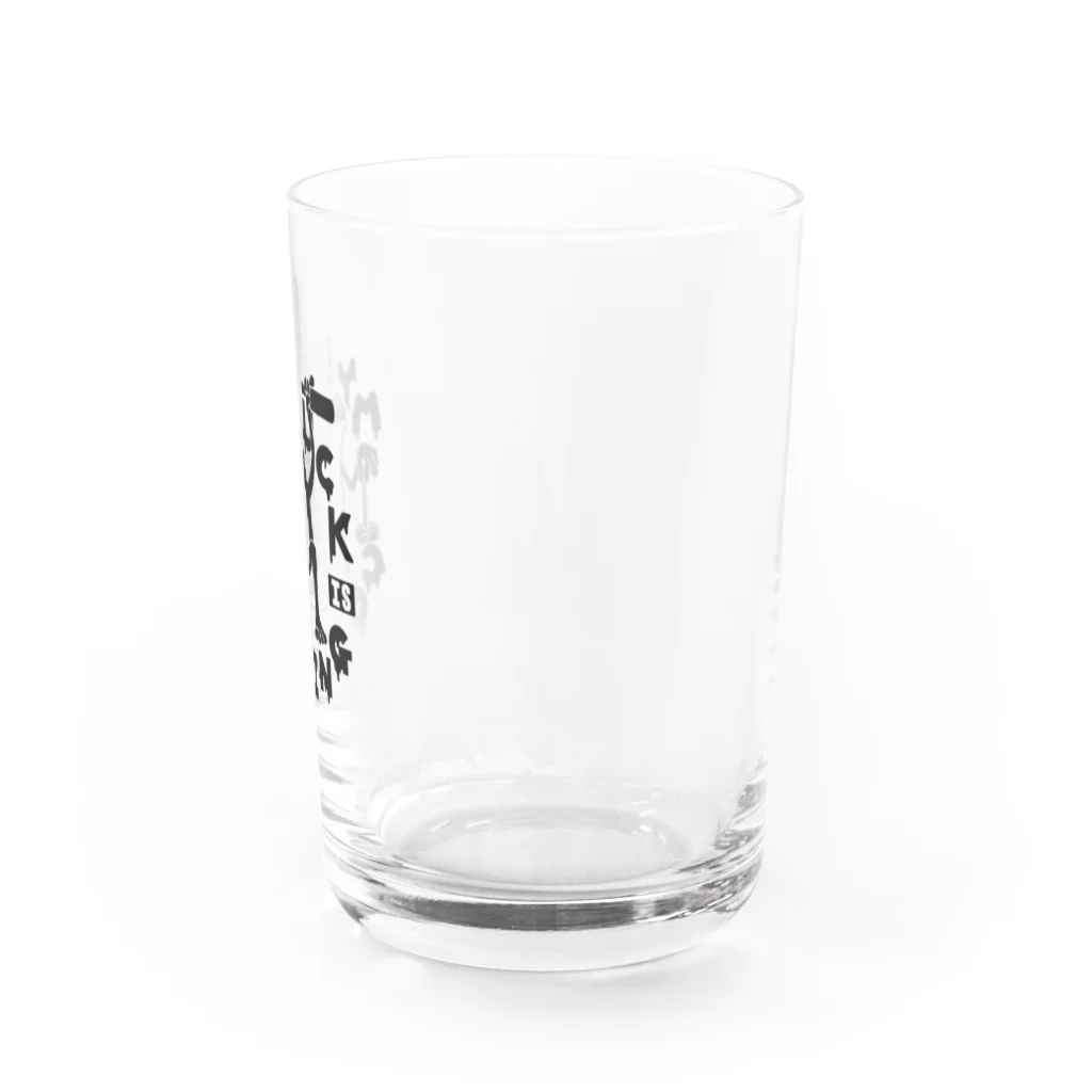 MY LUCK IS COMING.の酔いどれラックくん Water Glass :right