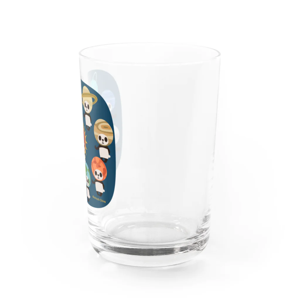 キッチュのカブリモノ太陽系パンダ Water Glass :right