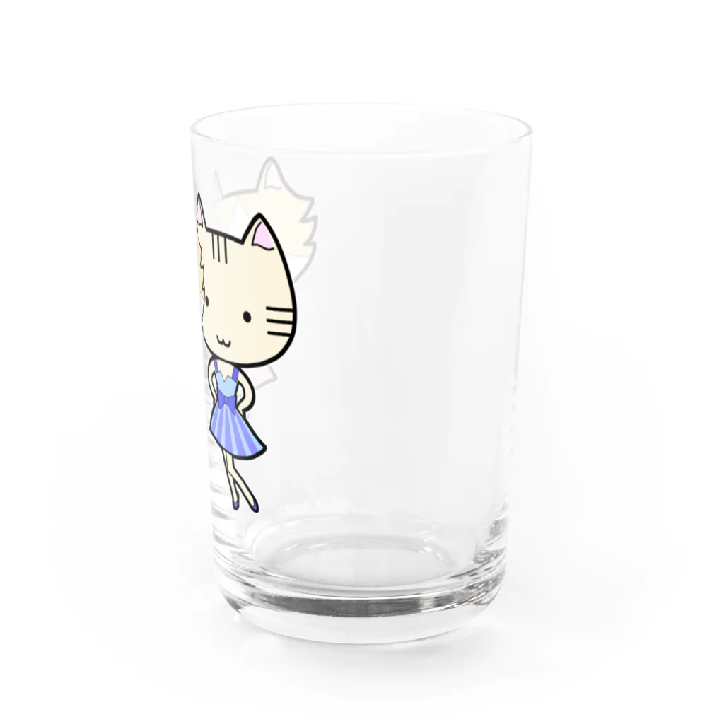 neko*neko*の猫のナナミとミミ子 Water Glass :right