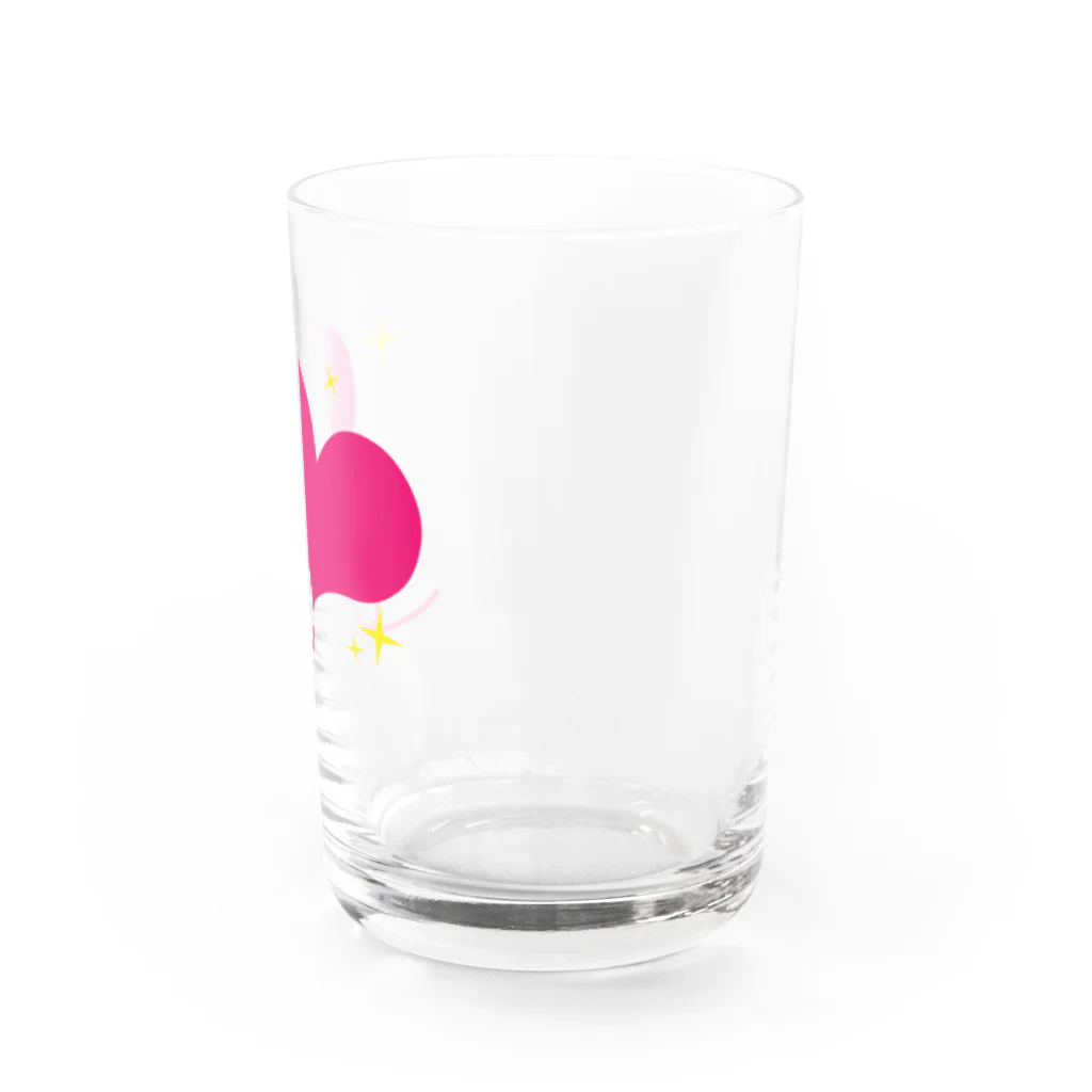 MAGENTA INFINITYのかわいいハートキラキラ Water Glass :right