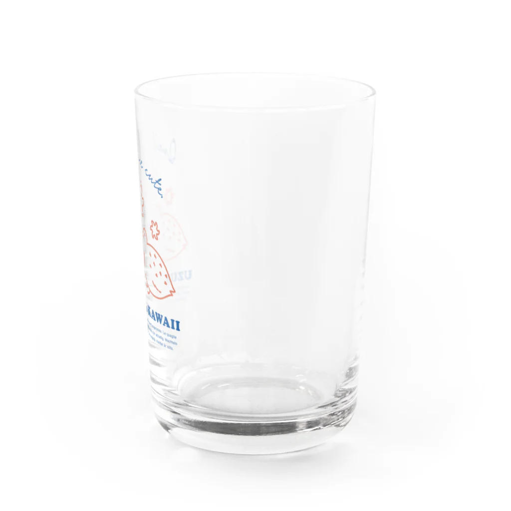 meroruのうずらは可愛い Water Glass :right