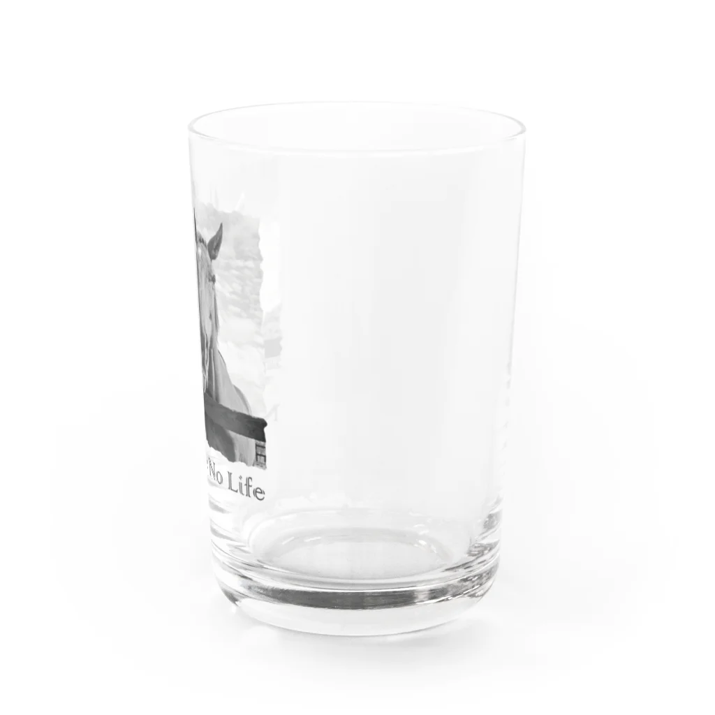 SHOP HAPPY HORSES（馬グッズ）のスピプー（モノクロ） Water Glass :right