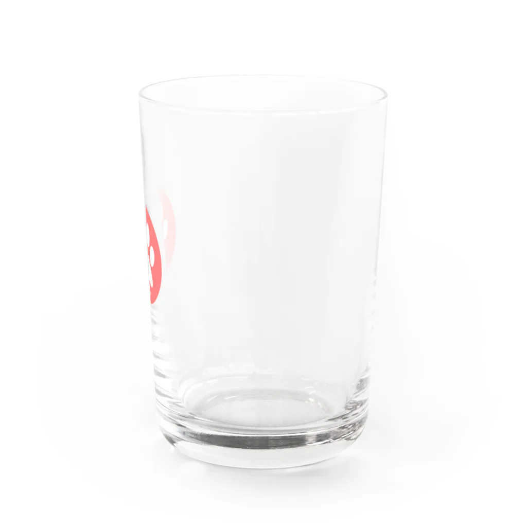 ねこ旅-猫チャンネル公式グッズの猫ちゃん足跡 Water Glass :right