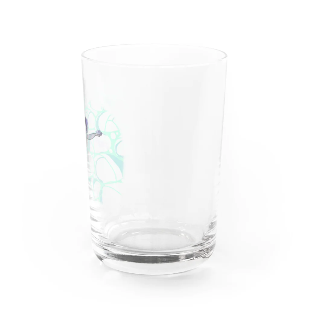 犬吠え商店の時に学びて遠くへ行きたい Water Glass :right