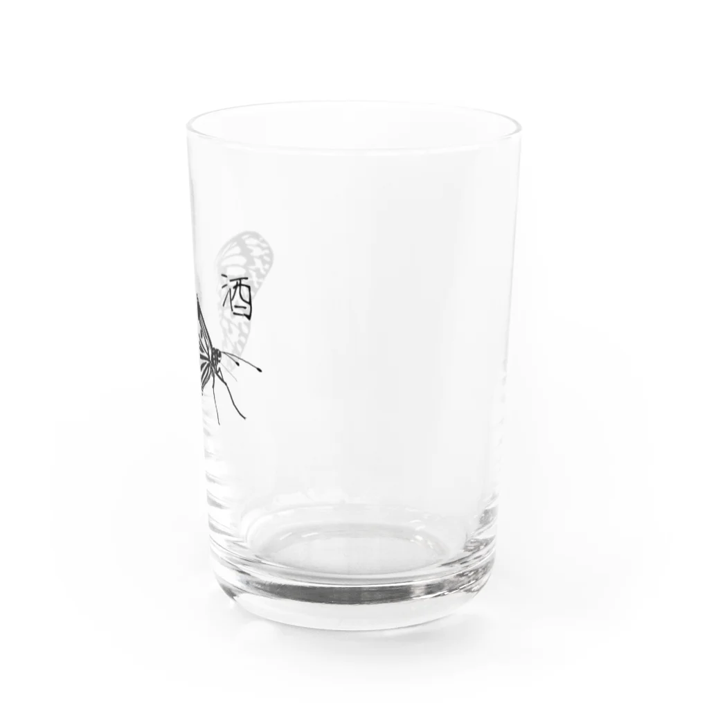 浅葱自由区のオオゴマダラ Water Glass :right