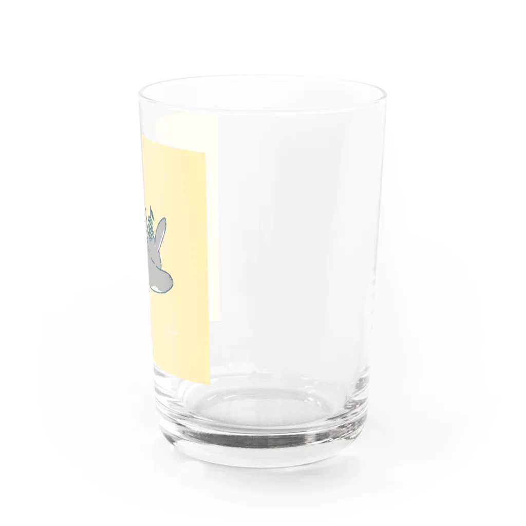 アコモ・マユラスのしりウサmofumofu Water Glass :right