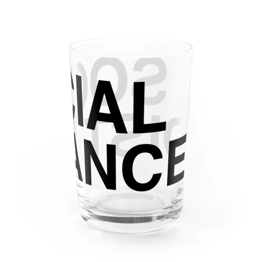 TOKYO LOGOSHOP 東京ロゴショップのSOCIAL DISTANCE-ソーシャルディスタンス- Water Glass :right