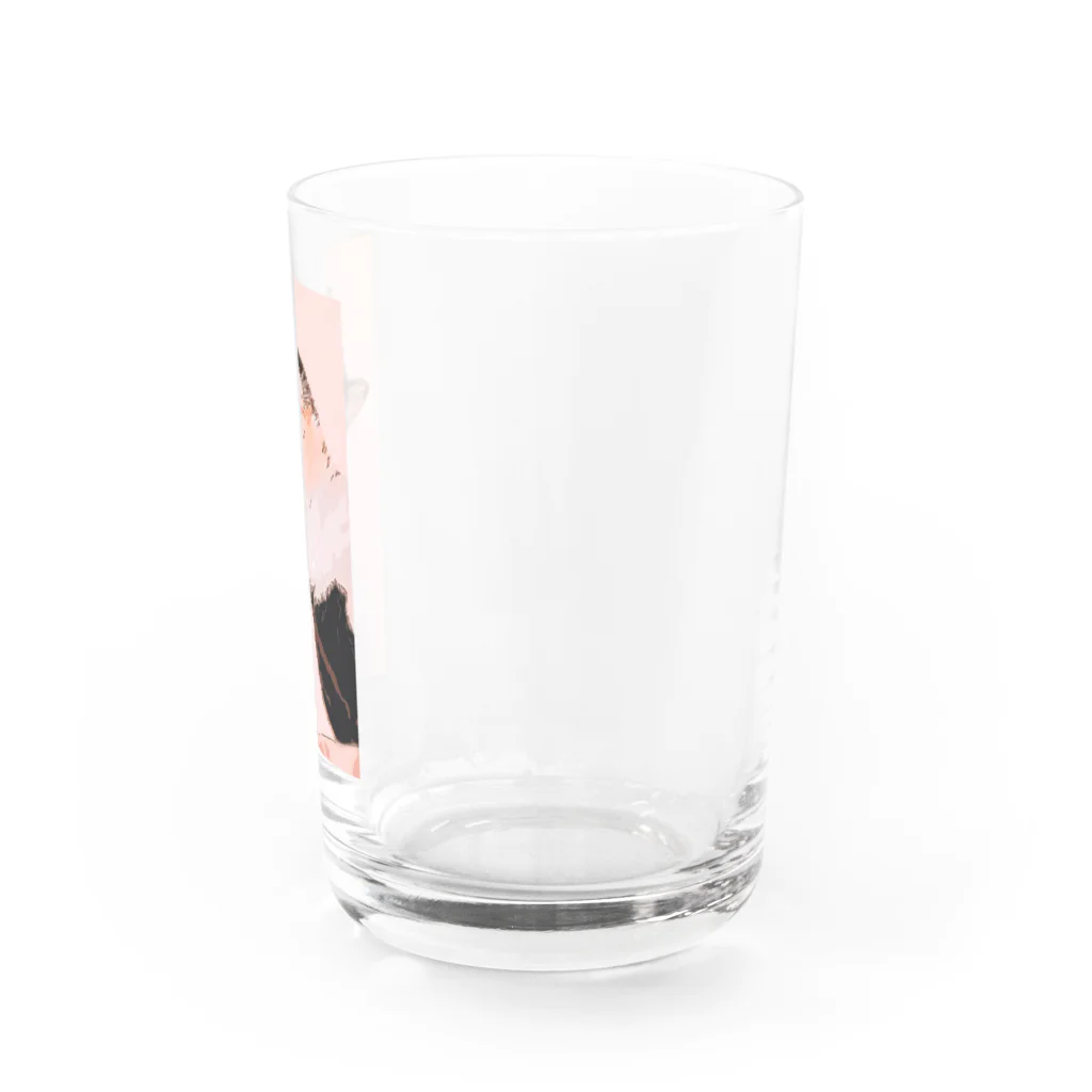 meowのハチワレ Water Glass :right