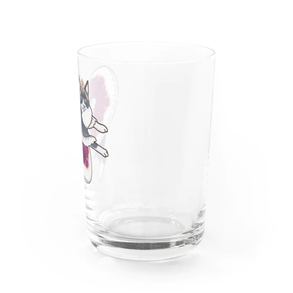 小町 by maltamarieの眠れる森の猫(オレオちゃん) Water Glass :right