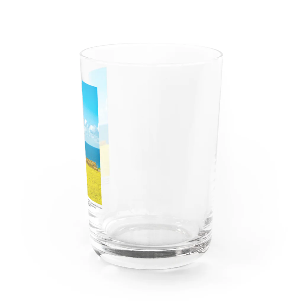 UKAWA LOVERSの青い海と黄金の棚田 Water Glass :right