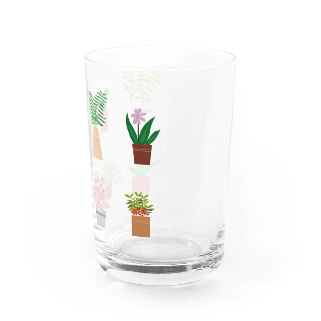 VIETSTAR★１０８のレトログラス　鉢の花 Water Glass :right