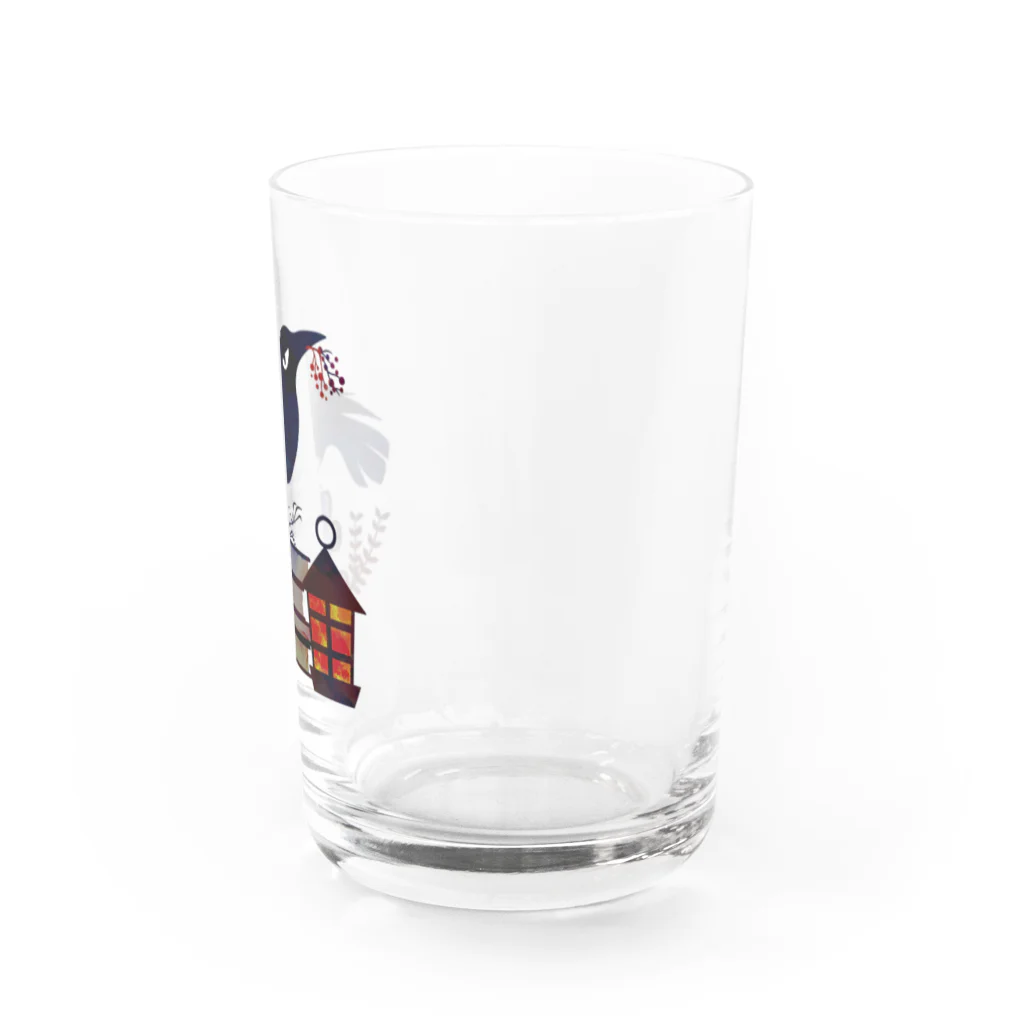 ひのいろ研究室　購買部の烏 Water Glass :right