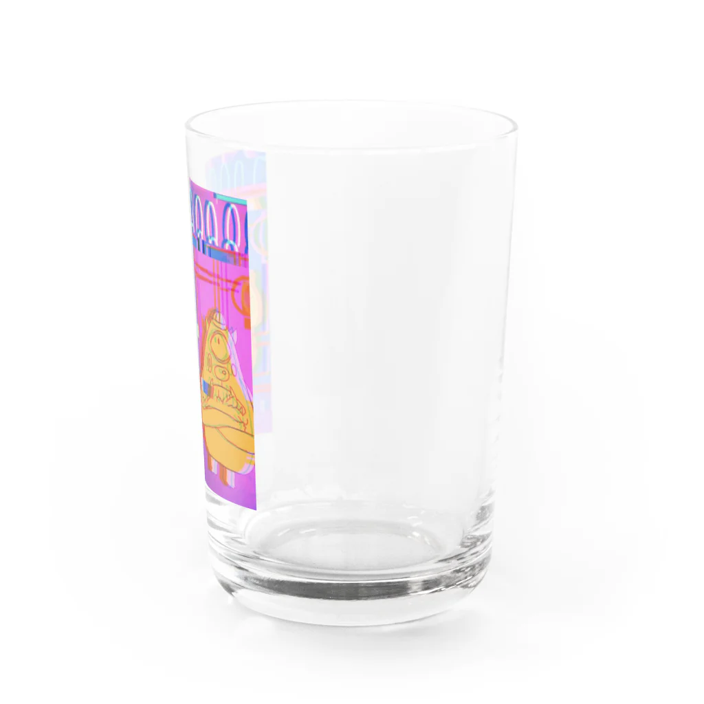 あし湯飯店  いやげ物POPUPの電脳タイガー Water Glass :right
