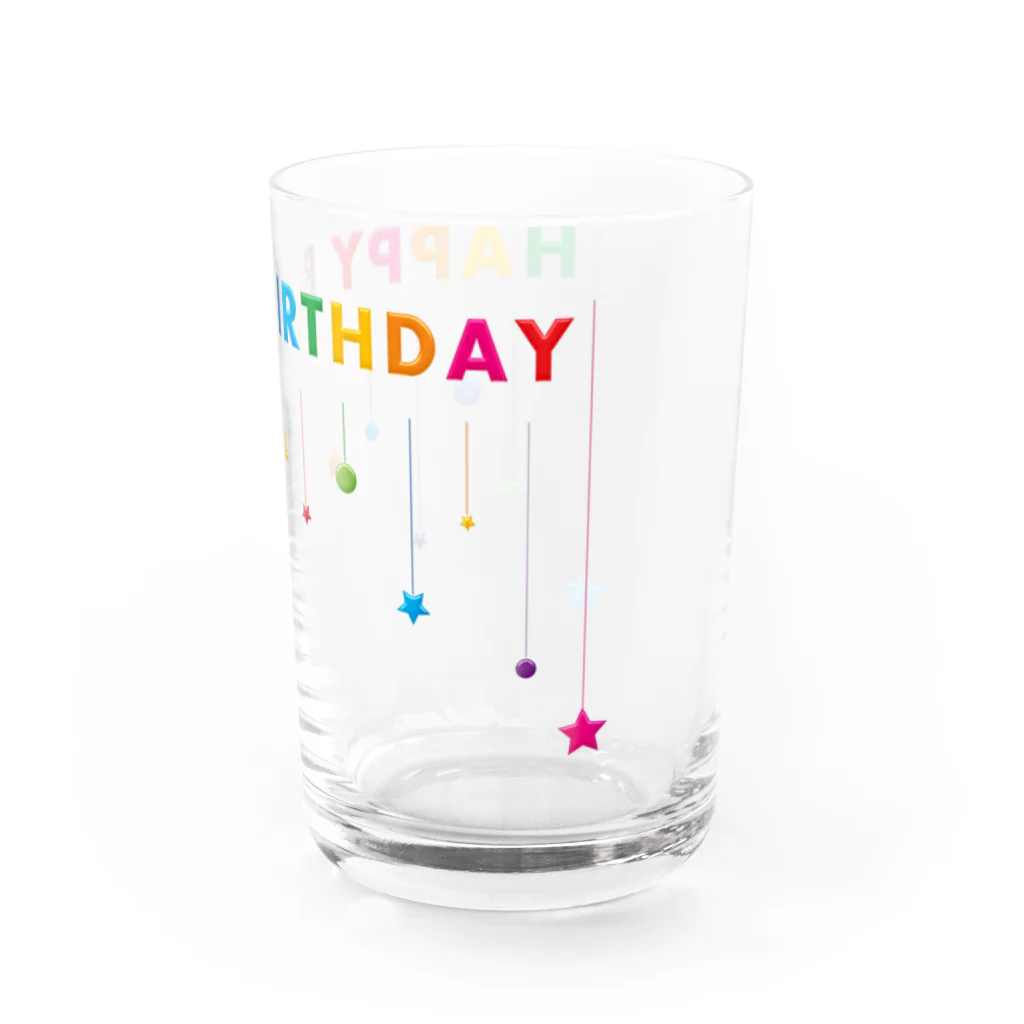 VIETSTAR★１０８のレトログラス　Happy Birthday  Water Glass :right