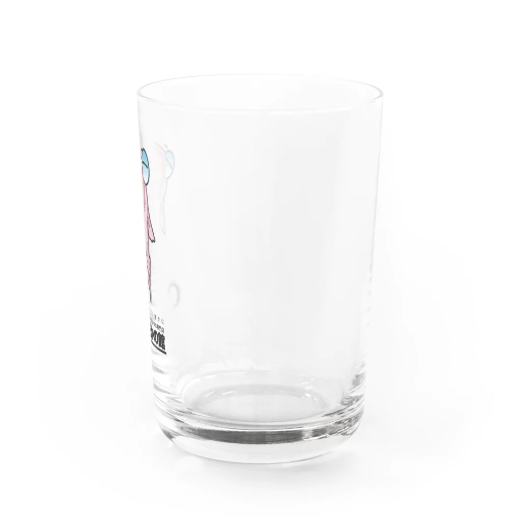 めだかの館公式グッズショップのピンクメダカの秋桜ちゃん Water Glass :right