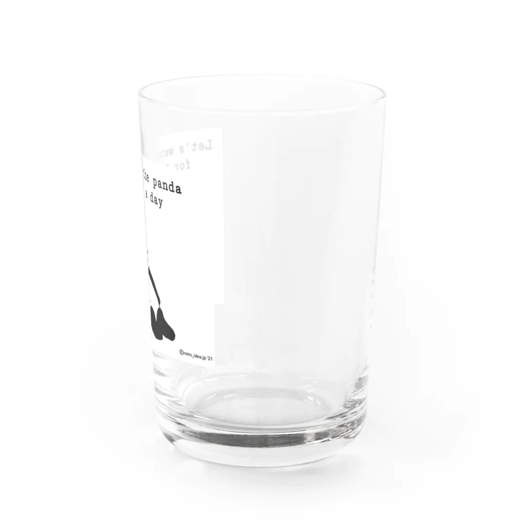 neiro.jp.petraitのピースパンダ Water Glass :right