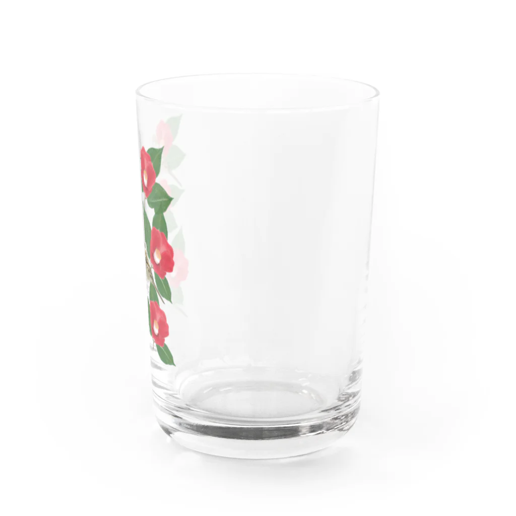 Nunomushiのスズメとツバキ Water Glass :right