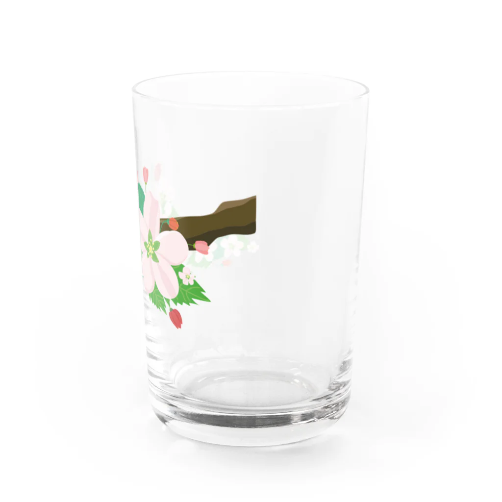 VIETSTAR★１０８のレトログラス　桜の枝 Water Glass :right