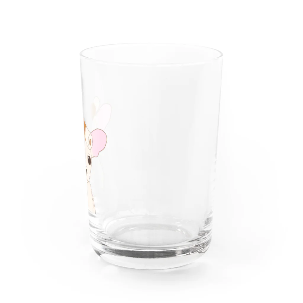 だいな&えでぃのチクワワ　クリーム Water Glass :right