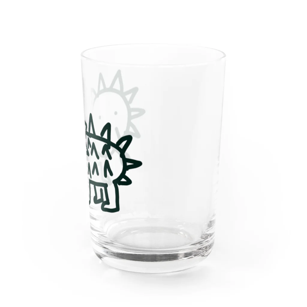 画伯のお絵かき部屋の画伯のハリネズミ Water Glass :right