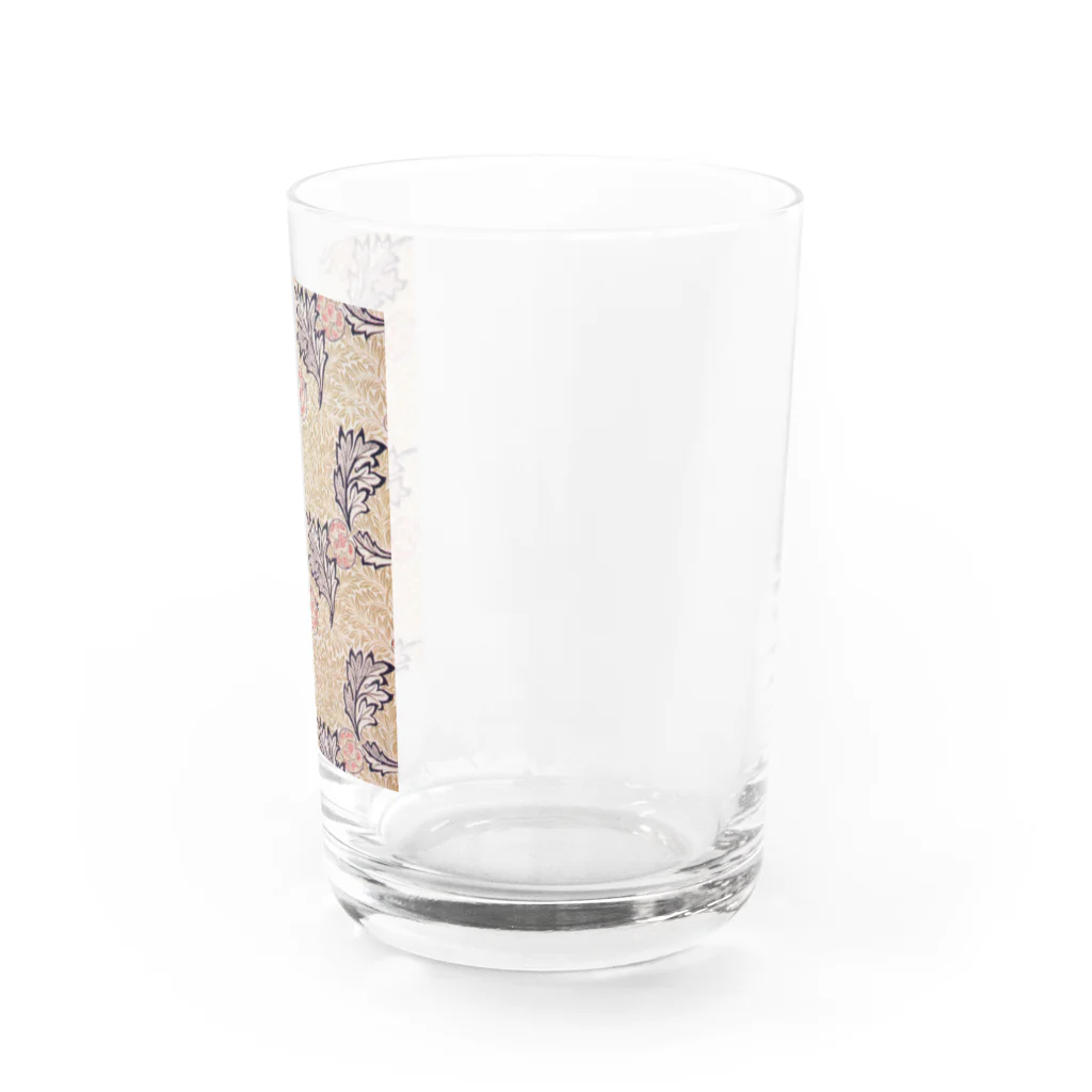 花名画アートグッズのウィリアム・モリス《りんご》ベージュver. Water Glass :right