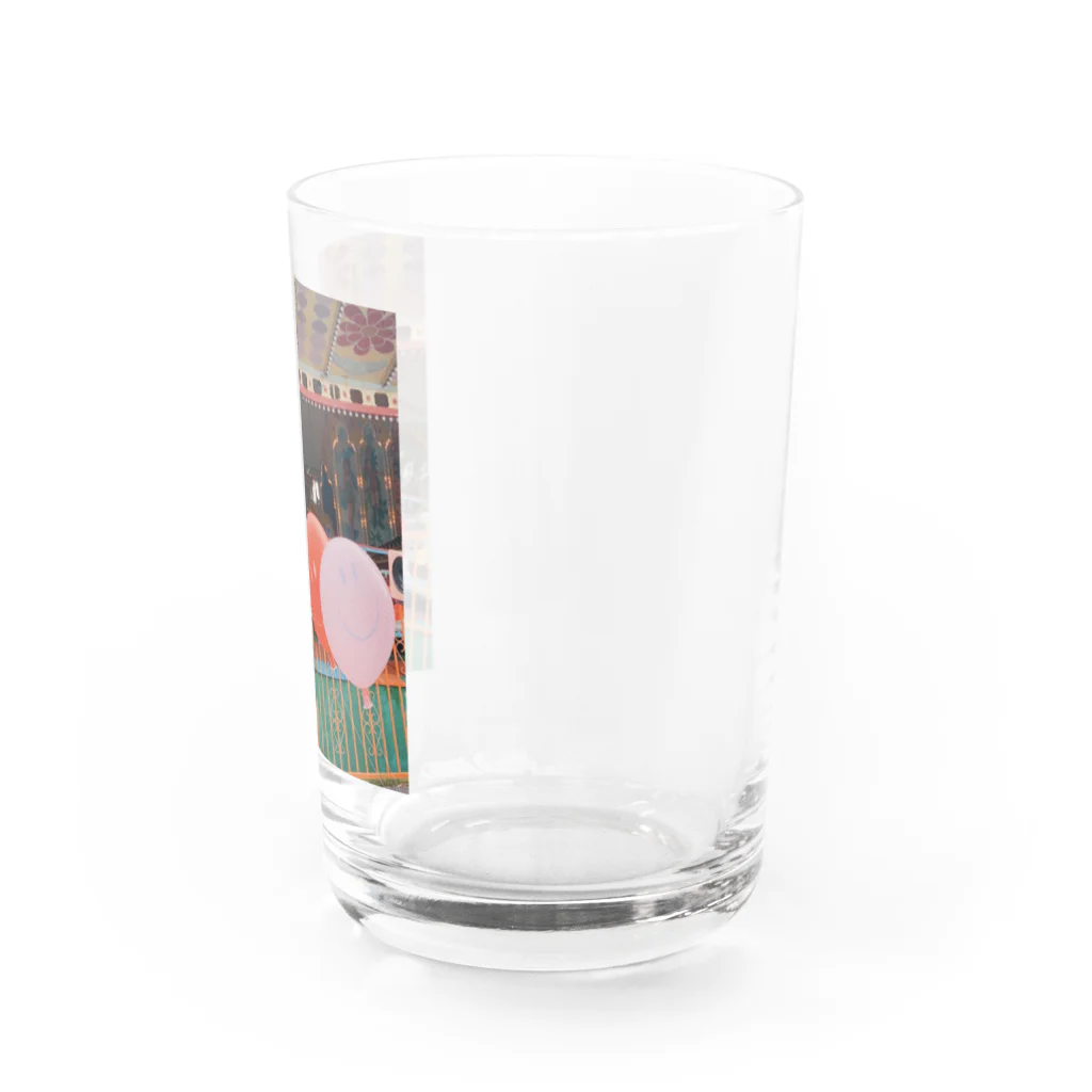 ナナセカモのニッコリ風船かも Water Glass :right