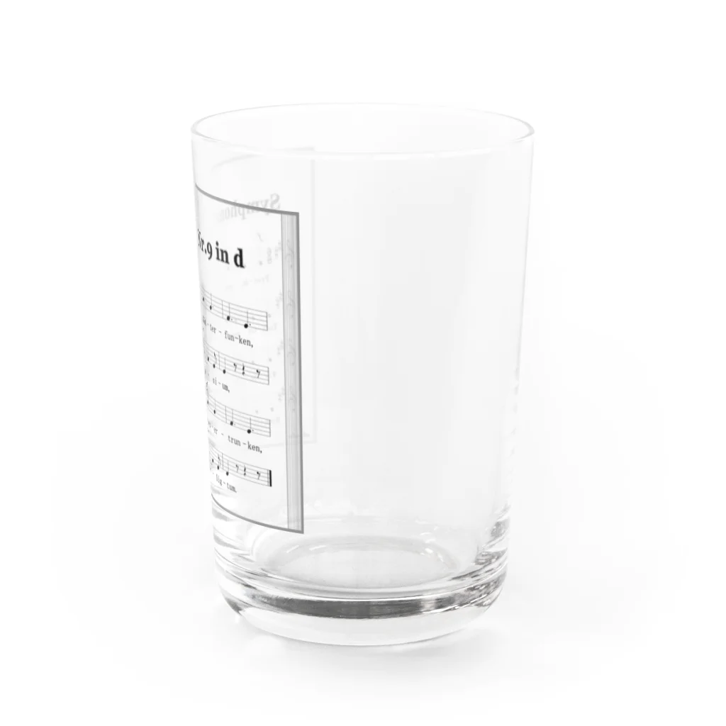 ekoeko ショップのベートーヴェン 第九 グラス Water Glass :right