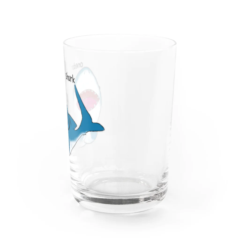 はさまるのonedari shark Water Glass :right