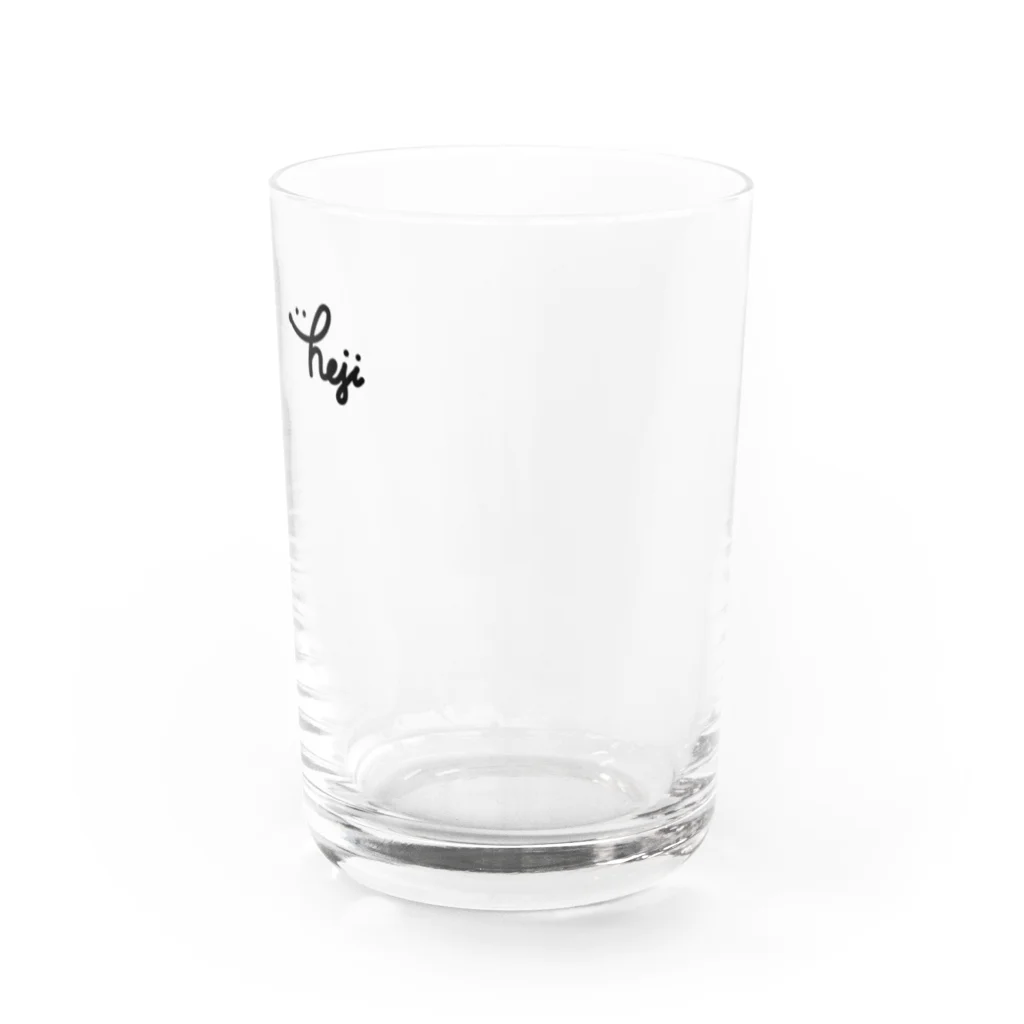 KAMI STOREのhejiサインロゴ(黒) Water Glass :right