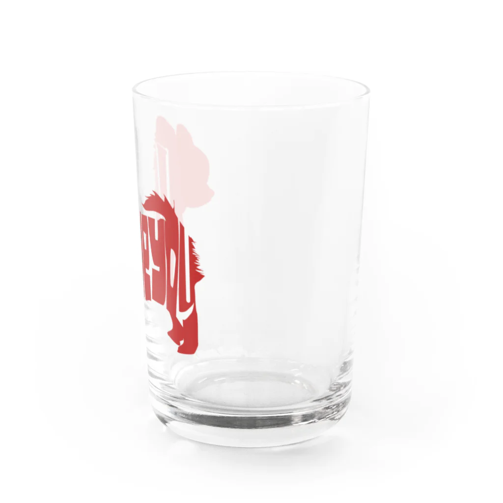 chicodeza by suzuriのチワワ ilove Water Glass :right