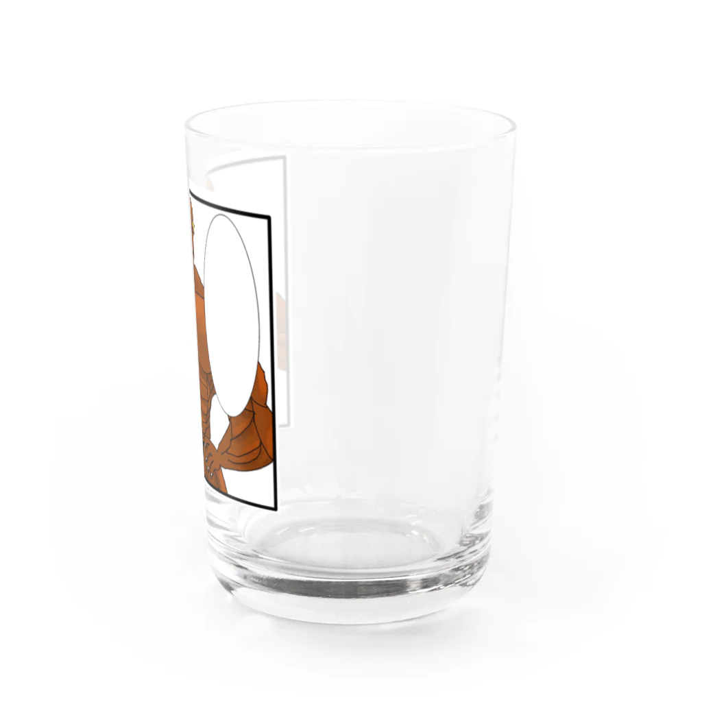 妖怪専門筋肉トレーナ男 公式ショップの妖怪専門筋肉トレーナ男(セリフ空欄) Water Glass :right