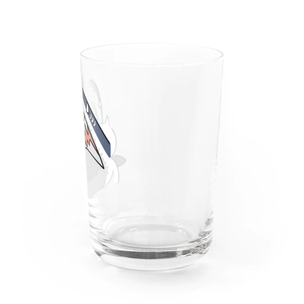 けちゃっぷごはんのお店のサメに遭遇した猫 Water Glass :right