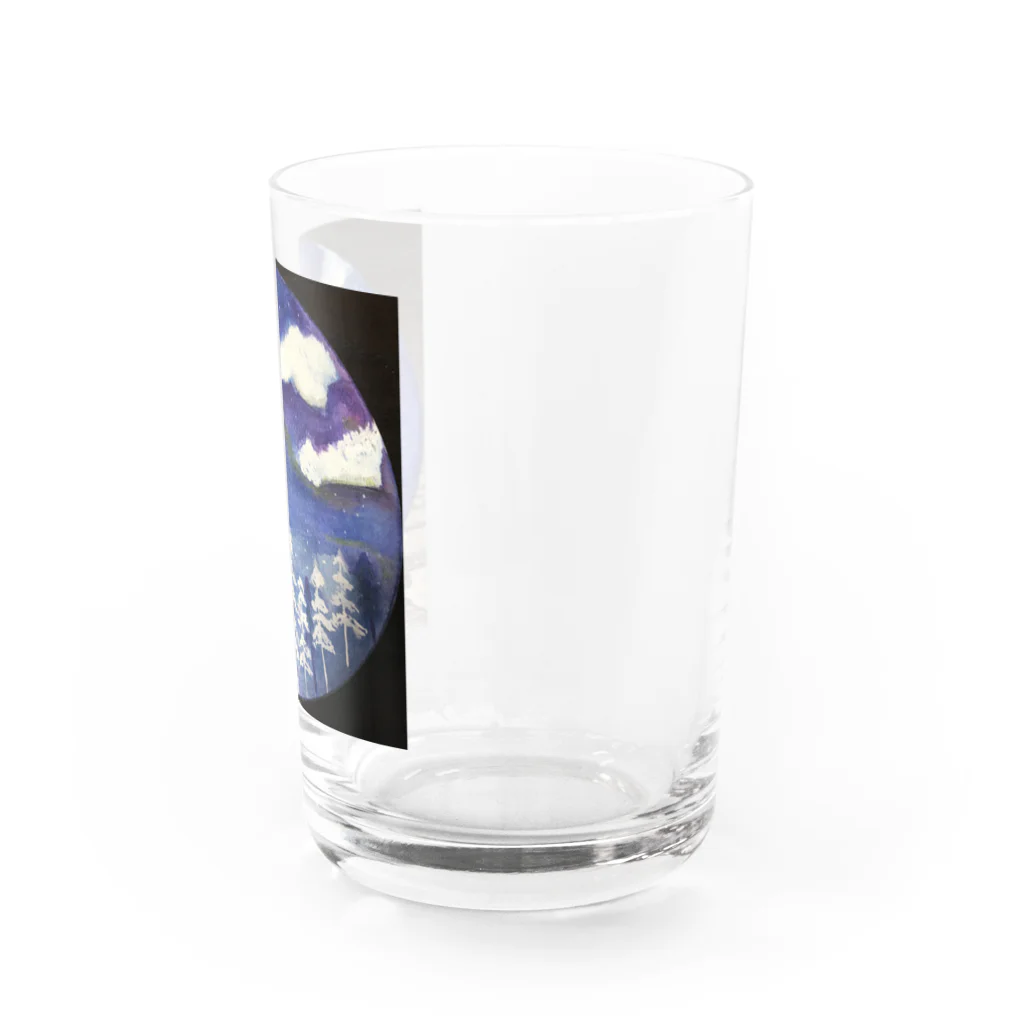 くるくるショップの冬景色るんるん Water Glass :right