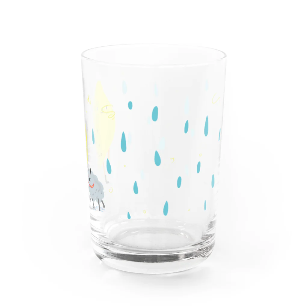 curly_mads online storeのLemon & Lime （Rain) グラス右面