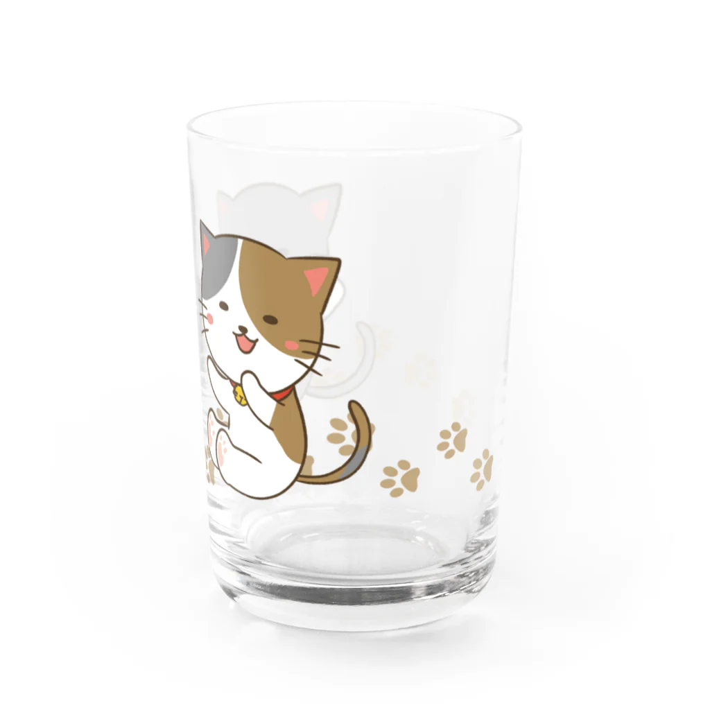 cana@ぶたさんと韓国語の猫さんず Water Glass :right