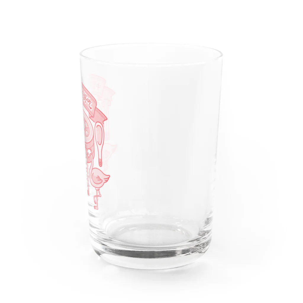 ナタベトミヲのヤムチャ・フラミンゴ Water Glass :right