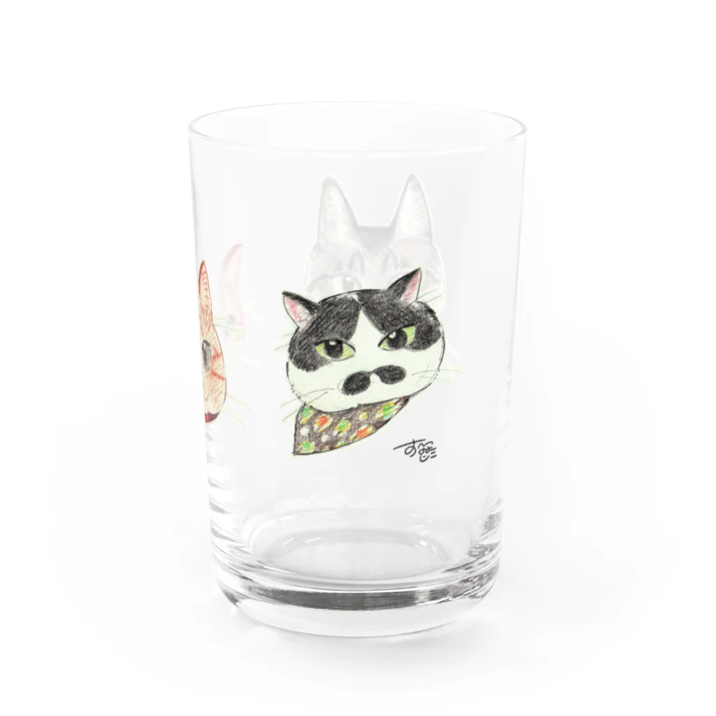 suwamiSHOP SUZURIのねこたち Water Glass :right