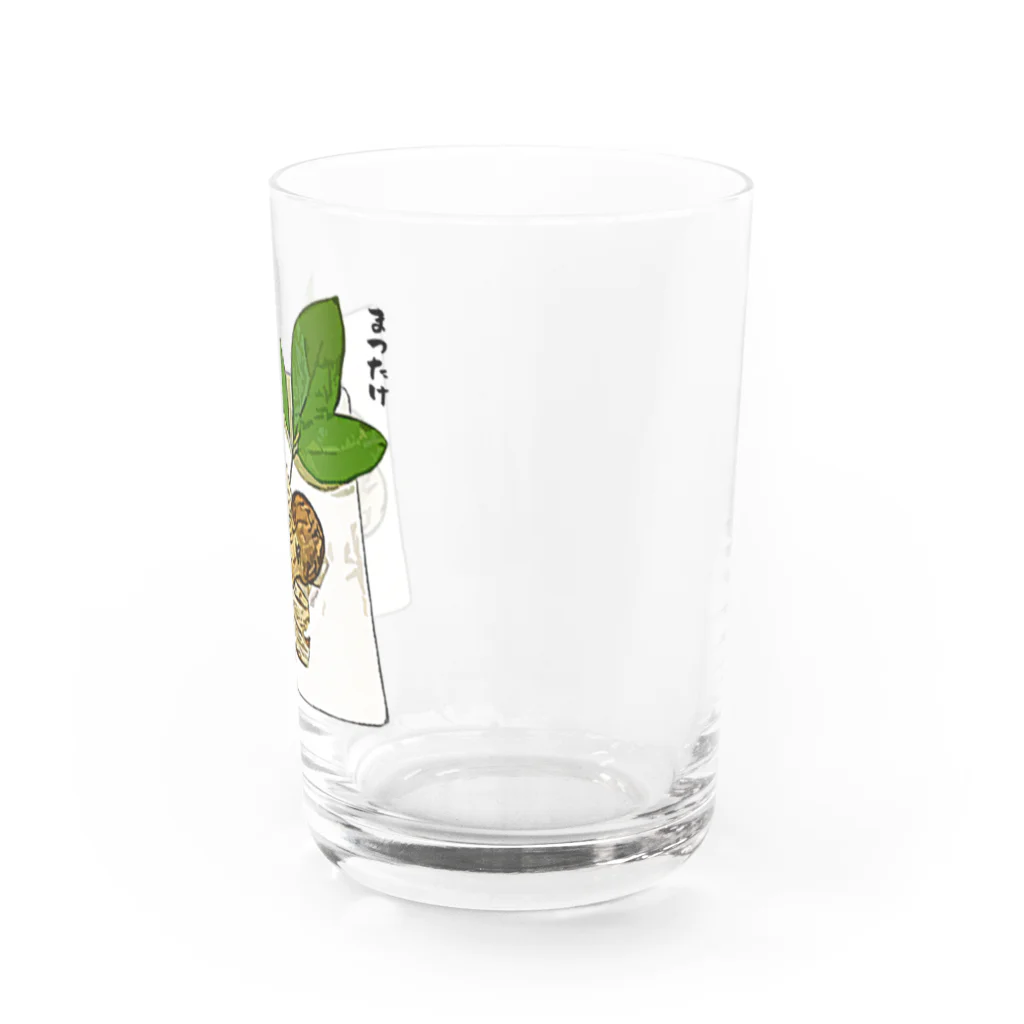脂身通信Ｚの秋田県産の松茸（スライス） グラス右面
