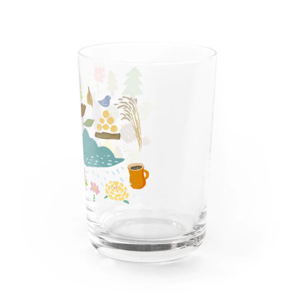 nekotomoの秋 Water Glass :right