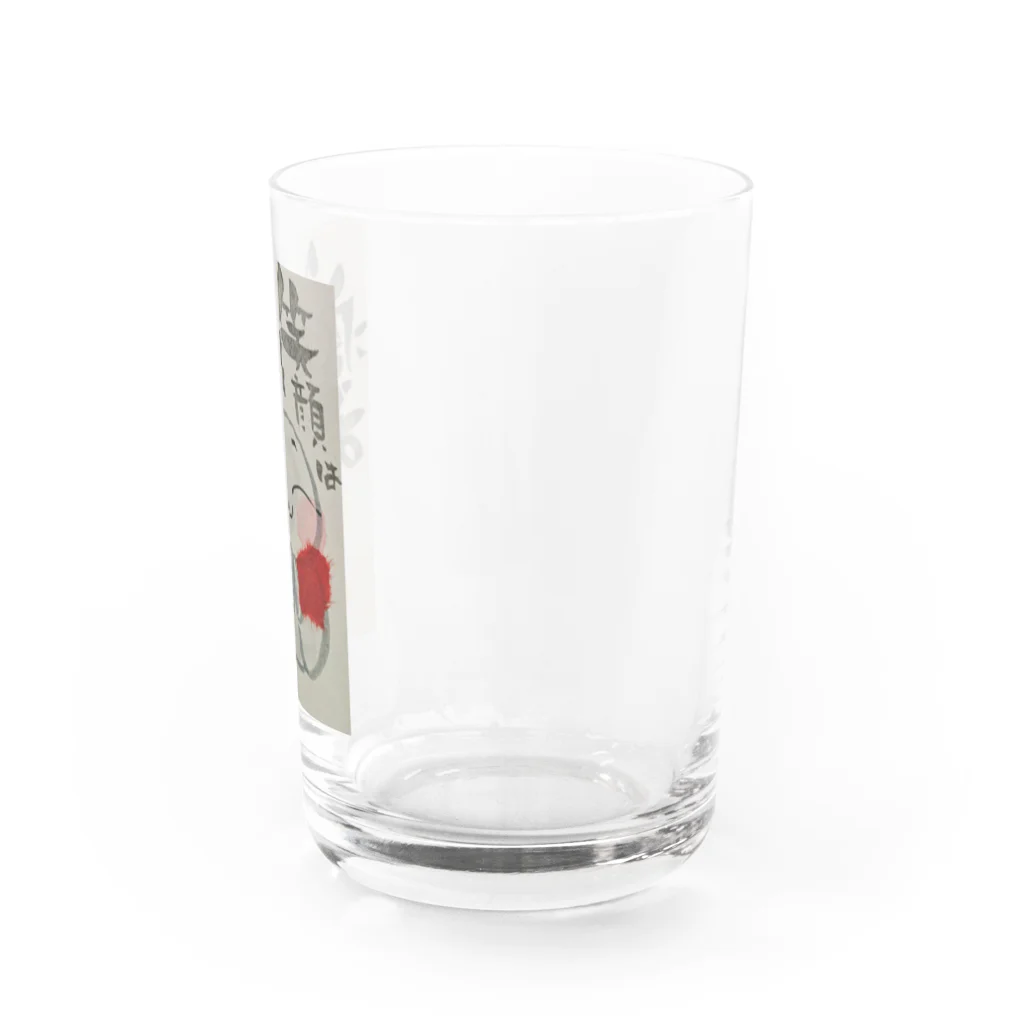 笑顔の笑手紙屋さんのお地蔵さま Water Glass :right