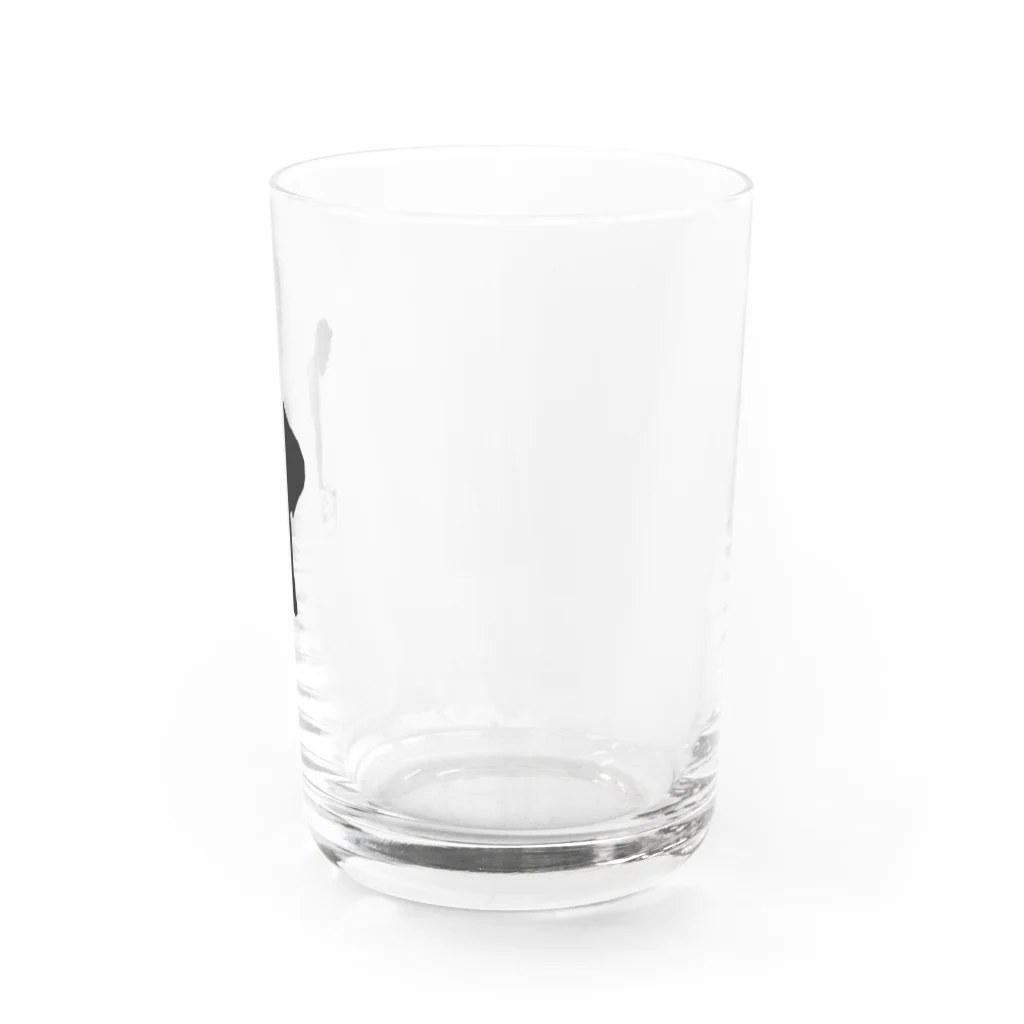 モノクロフィットネスの弁当オーバーロウ Water Glass :right