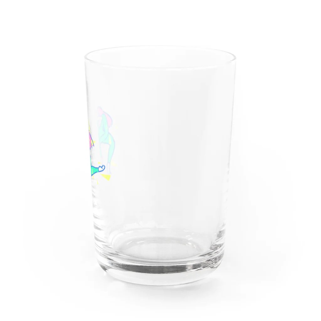 うみ工房・なかにしちさと　の挑戦的ダンスガール Water Glass :right