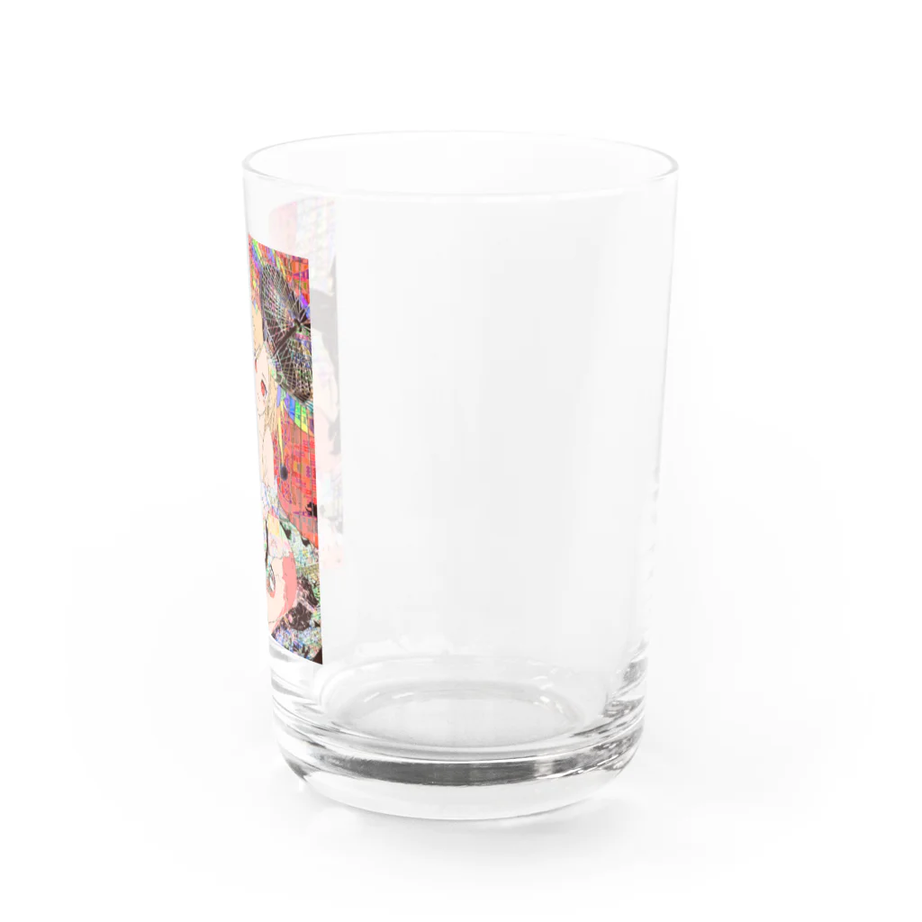 放蕩娘の売店のゲイシャコンニチハ Water Glass :right